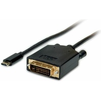 Value USB Typ C - DVI Adapterkabel, ST/ST, 2