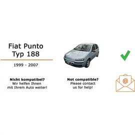 JUST SOUND best choice for caraudio Autoradio Einbaupaket mit JBL Celebrity 150 passend für Fiat Punto Typ 188 | Bluetooth USB