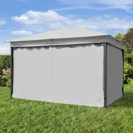 TOOLPORT Gartenpavillon 3 x 4 m inkl. Seitenteile stone