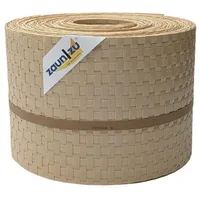 zaunzu® Sichtschutzstreifen 10 x 255 cm Beige Rattan