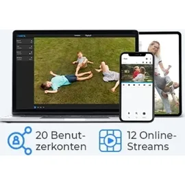 Reolink WLAN IP Kamera, Überwachungskamera 5MP HD mit Audio für Aussen, 2,4/5GHz WiFi, Smarte Bewegungserkennung, Fernzugriff, RLC-510WA Schwarz