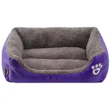 GUOCU Hundebett Hundekorb Hundesofa Tierbett Für Kleine, Mittlere Und Grosse Hunde Waschbar Kuschelkissen Katzensofa Hundehöhle Katzenbett Für Kleine,Lila,S