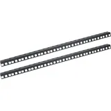 HMF 66812-02 Rackschiene für Serverschrank 2 Stück 10 Zoll, Schwarz