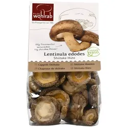 Pilze Wohlrab Shiitake Hüte getrocknet bio