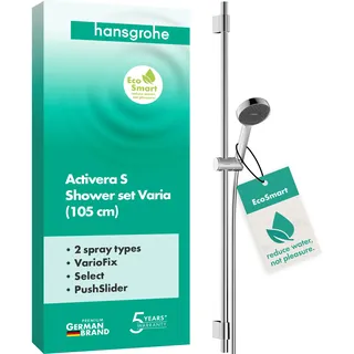 Hansgrohe Activera Select S Brausegarnitur mit Stange, 2 Strahlarten 28050000