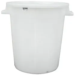 PROREGAL Mega Deal 10x Kunststoffbehälter, Weiß, 50L, Mehrzweckfass, Kunststoffbehälter, Tonne, Universaltonne
