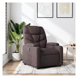 vidaXL Relaxsessel mit Liegefunktion Polyester 89 x 100 x 89 cm Dunkelbraun