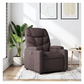 vidaXL Relaxsessel mit Liegefunktion Polyester 89 x 100 x 89 cm Dunkelbraun
