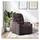 vidaXL Relaxsessel mit Liegefunktion Polyester 89 x 100 x 89 cm Dunkelbraun
