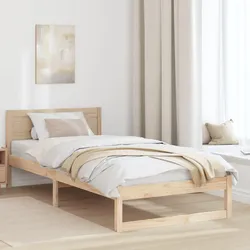 Bettgestell Natur Massivholz Kiefer Einzel Robust Bettgestell