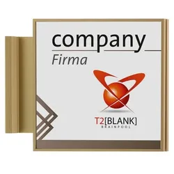MADRID Bronze Line Fahnenschild 150, Format: 150,5x150,5mmTiefe: 0mm