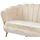 SalesFever 2-Sitzer Muschelsofa Samt Beige
