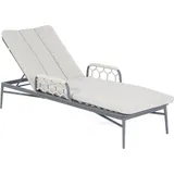 SonnenPartner Yale Sonnenliege 200 x 78 x 52 cm Silbergrau