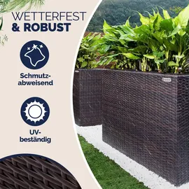 CASARIA Blumenkasten 95 x 27 x 60 cm Braun