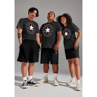 Converse T-Shirt Unisex Go To All Star Patch 10025459-A01 Schwarz Standard Fit XL
