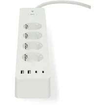 Nedis SmartLife Power Strip - / Hybrid (CEE 7/7) / USB A 3680 W m White