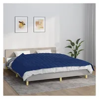 vidaXL Gewichtsdecke Blau 155x220 cm 7 kg Stoff