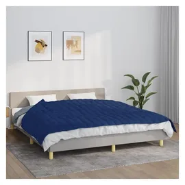 vidaXL Gewichtsdecke Blau 155x220 cm 7 kg Stoff