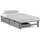 Homestyle4u Holzbett 90 x 200 cm Grau