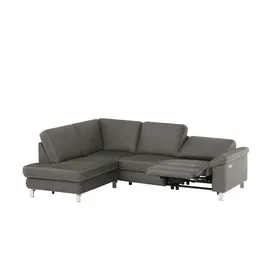 Max Schelling Eckcouch Mikrofaser 2-Sitzer Grau