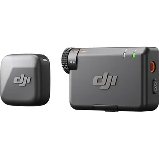 DJI Mic Mini (1 Sender + 1 Empfänger), Ultraleicht, Detailreicher Audio, Geräuschunterdrückung, Autom. Begrenzung, Wireless Mikrofon für Kamera/iPhone/Android, Vlog, Streaming, 400m Übertragung