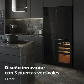 Cecotec Bolero CoolMarket TDW 548 Kühl-Gefrierkombination (548 l, 1830 mm hoch, Schwarz)