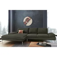 W.Schillig Eckcouch Chenille 3-Sitzer Grün