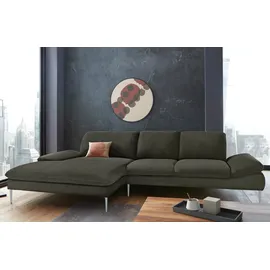 W.Schillig Eckcouch Chenille 3-Sitzer Grün