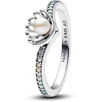 Pandora 193654C01 Damen-Ring Disney Prinzessin Arielle Muschel Silber, 56/17,8