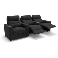 Stoff 3-Sitzer Sofa MATERA mit Funktion - Beige