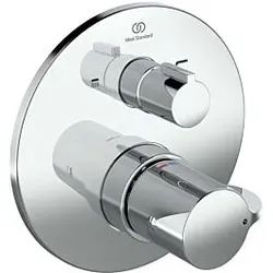Ideal Standard CeraPlus 2 Fertigmontageset A6869AA für Unterputz-Wannen-Thermostat, mit thermischer Desinfektion, chrom