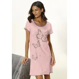vivance dreams by lascana Nachthemd mit Schmetterling Motiv Rosa 32/34