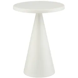 APS 17110 Tischleuchte "CONE", Akku-Leuchte, inkl. Ladestation, USB-Ladekabel und Fernbedienung, Höhe 18 cm, weiß