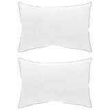 vidaXL KopfKissen 40 x 80 cm Weiß