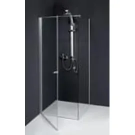 Dusbad Vital 5 Duschkabine mit Pendeltür links 80 x 200 cm schwarz ESG-Glas