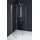 Dusbad Vital 5 Duschkabine mit Pendeltür links 80 x 200 cm schwarz ESG-Glas