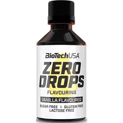 BioTechUSA Zero Drops Flavor Aroma ohne Kalorien Geschmack Vanilla 50 ml