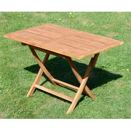 ALEOS. Gartentisch 120 x 70 x 76 cm Braun