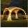 Swing&Harmonie Swing & Harmonie DomeShelter Garten Pavillion inkl. Solarmodul Pavilion Designer Gartenzelt Camping Pavilon Partyzelt mit Beleuchtung (Orange)