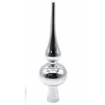 Buri Weihnachtsbaumspitze 20cm Christbaumspitze Tannenbaumspitze Baumschmuck Spitze silber