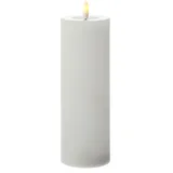 441 LED Kerze LINA 20 cm 7 cm weiß