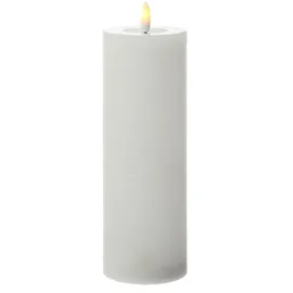 441 LED Kerze LINA 20 cm 7 cm weiß