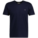 GANT T-Shirt Slim SHIELD V-NECK T-SHIRT«, blau
