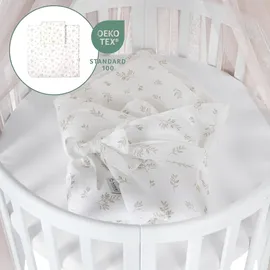 Waldin Babybett OWAL Kinderbett 7in1 mit Matratze, mitwachsendes Kinder-Bett