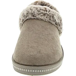 SKECHERS Cozy Campfire - FRESH Toast Damen-Slipper, Dark Taupe, 8