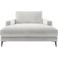 INOSIGN Chaiselongue Downtown Loungemöbel zum Relaxen, B/T/H: 132/170/84 cm, auch in Bouclé, Cord und Easy care - leicht mir Wasser zu reinigen weiß