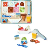 Spin Master Melissa & Doug Magnetisches Puzzle - Spielset Eis, 16 Teile