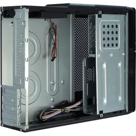 Inter-Tech IT-607 mini-ITX/μATX Gehäuse - Schwarz (ohne Netzteil)