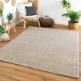 Steffensmeier Kurzflor Teppich Cambridge, Wohnzimmer, Schlafzimmer, in Beige, Größe: 240x340 cm