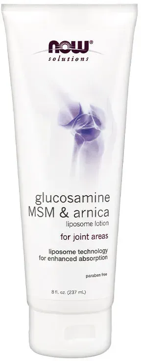 Now Foods Glucosamine, MSM & Arnica Liposome Lotion (237 ml)